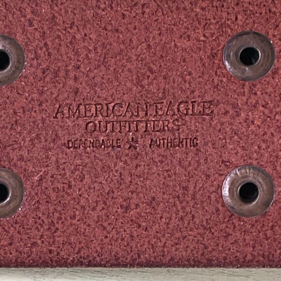 American Eagle size M brown leather belt. - Picture 5 of 11